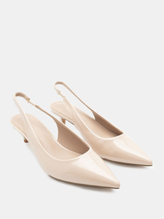 Luigi Patent Leather Beige Heels