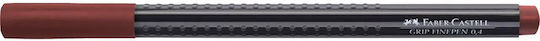 Faber-Castell Finepen Grip Design Marker 0.4mm Dark Brown