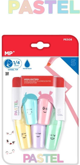 Madrid Papel Markere de Subliniere 5mm Multicolor 5buc