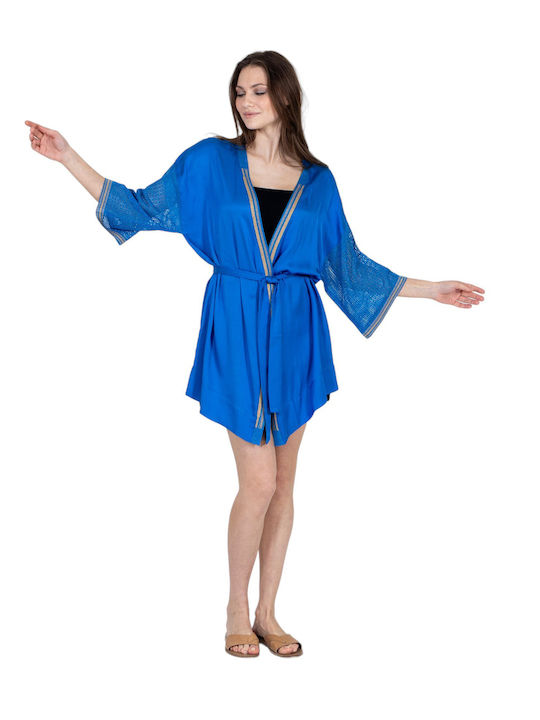 Damen Kimono Blue