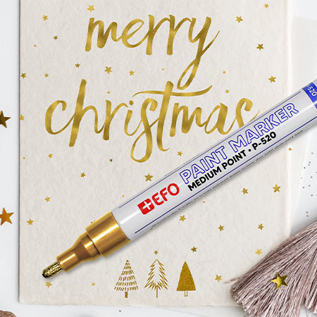 +Efo Permanent Marker Gold