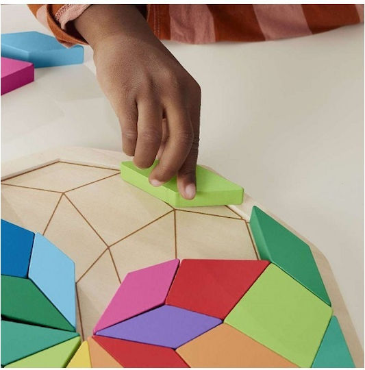 Ξύλινο Παιδικό Puzzle Μαντάλα για 3+ Ετών 40pcs Fisher Price
