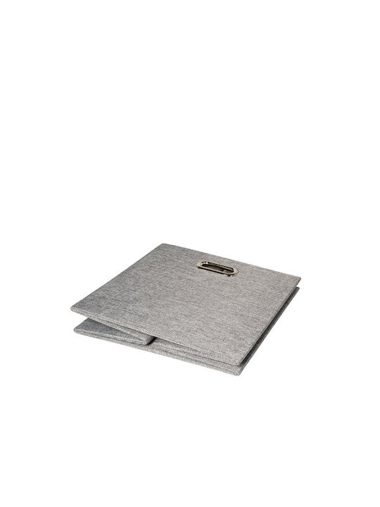 General Trade Fabric Storage Box with Lid Gray 33x33x33cm 1pcs