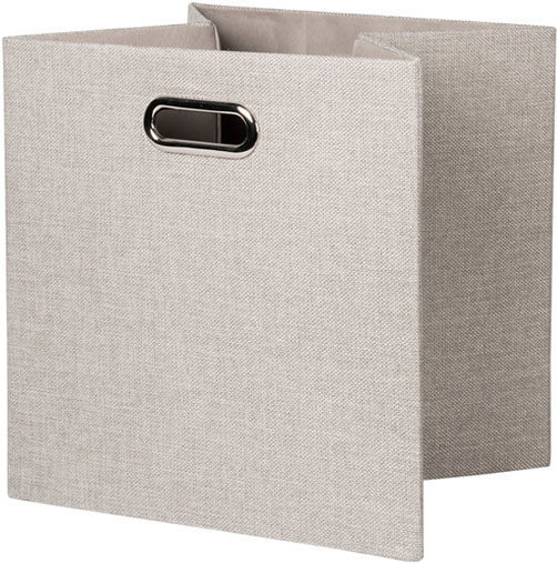 General Trade Tesatura Cutie de Depozitare cu Capac Bej 33x33x33cm 1buc