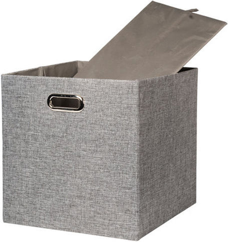 General Trade Stoff Aufbewahrungsbox mit Deckel Gray 33x33x33cm 1Stück