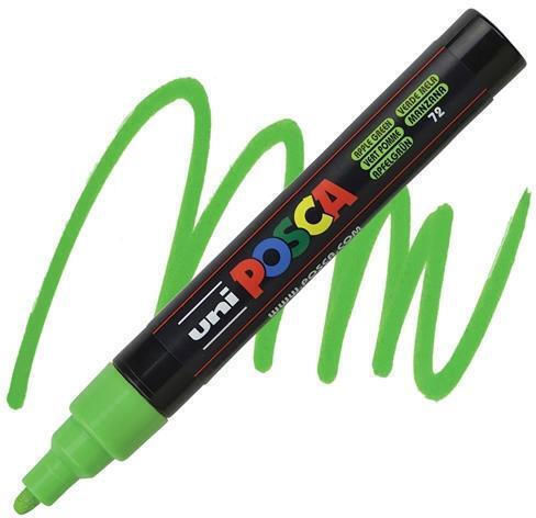 Uni-Ball Pc-5m Permanent Marker Apple Green