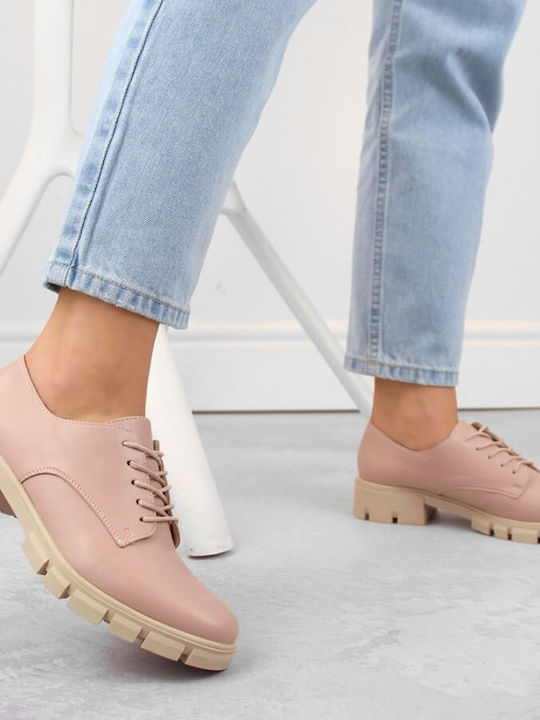 Γυναικεία Oxfords σε Ροζ Χρώμα