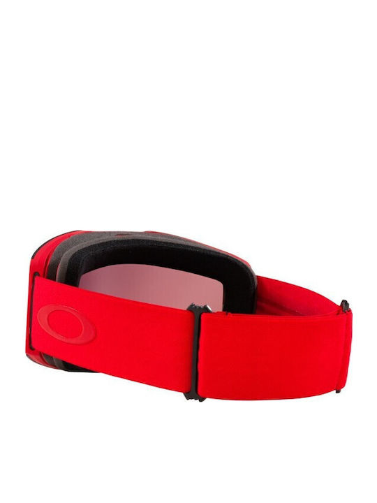 Oakley Fall Line L Ski- & Snowboardbrille Erwachsene Rot mit Linse in Rot Farbe