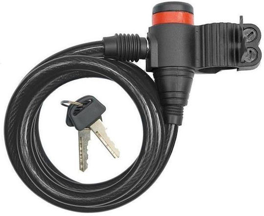 MTX Bicycle Cable Lock with Key Gray