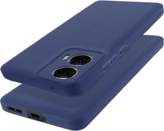 Avizar Hülle Motorola Moto G85 Silikon Soft Mate Dunkelblau