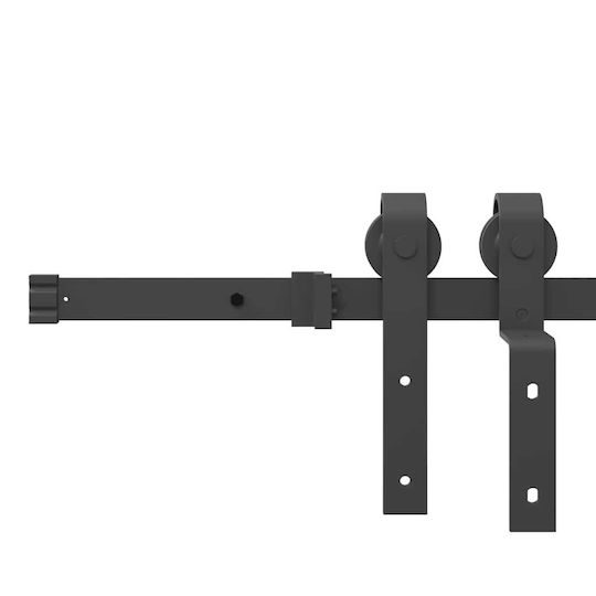 vidaXL Schiebetürmechanismus Für Türknaufe 366cm Schwarz
