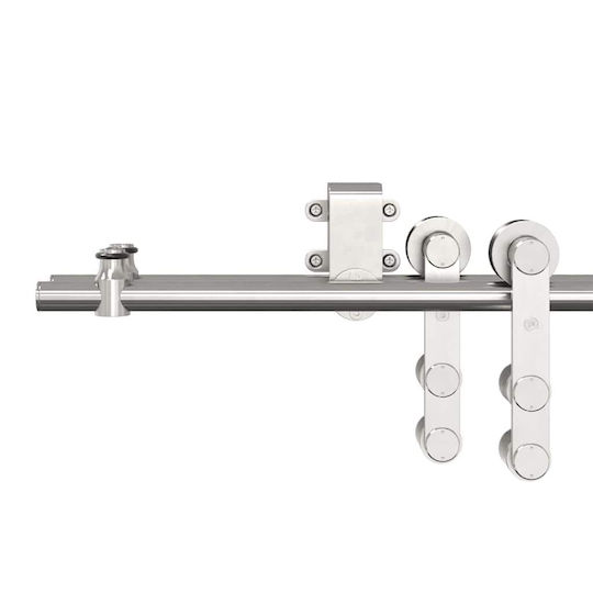 vidaXL Μηχανισμός Συρόμενης Μεσόπορτας 366cm Ασημί
