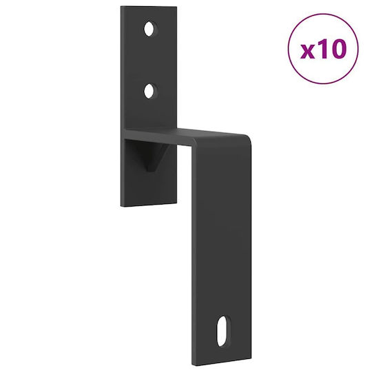vidaXL vidaXL Sliding Door Mechanism for Middle Door 427cm Black