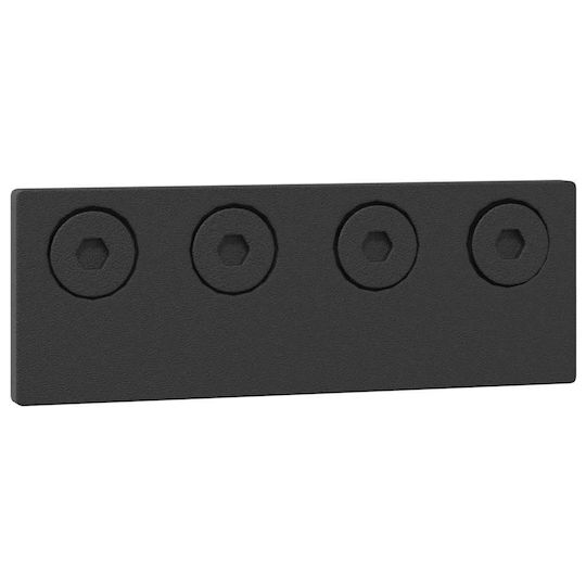 vidaXL Schiebetürmechanismus Für Türknaufe 366cm Schwarze