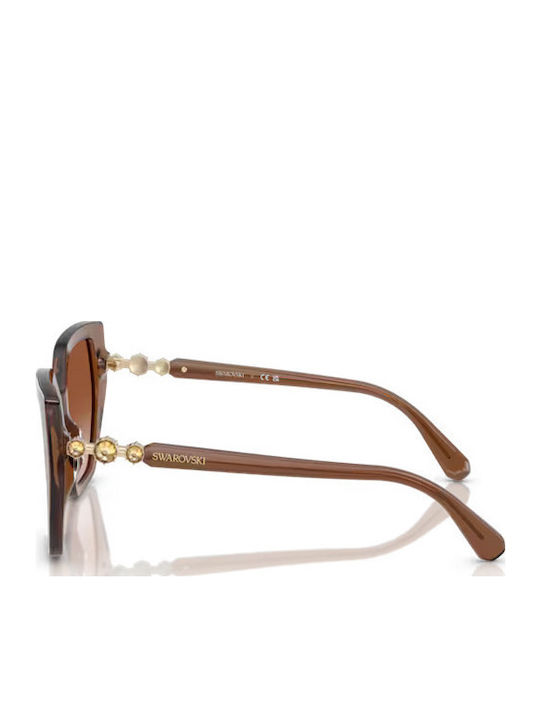 Swarovski Ochelari de soare Maro cu Cadru & Maro Lentilă Swarovski Ochelari de soare Maro cu Cadru & Maro Lentilă
