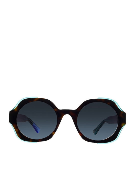 Urban Owl Women's Sunglasses with Brown Tartaruga Plastic Frame and Black Gradient Lens Oceana-C4