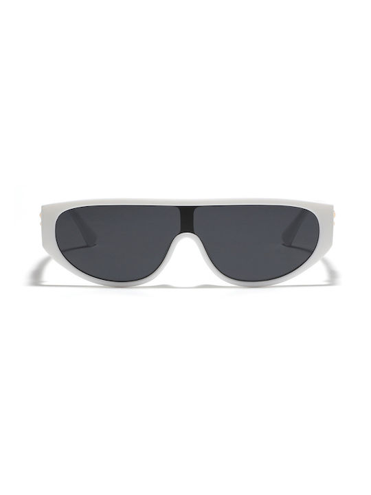 SeeVision Sunglasses with White Plastic Frame and Black Lens WHITE-ONESIZE-4-3-3935-50058