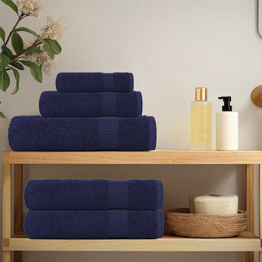 vidaXL Badehandtuch 80x200cm Blau 2Stücke Gewicht 360gr/m²