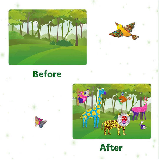 Skillmatics Рязане на хартия Foil Fun Светът на животните за Деца 4+ години+ Години