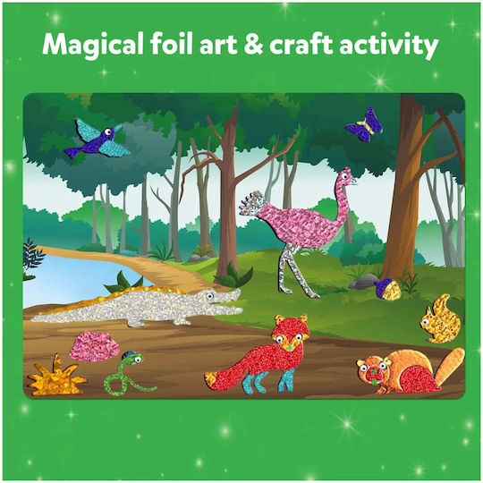Skillmatics Рязане на хартия Foil Fun Светът на животните за Деца 4+ години+ Години
