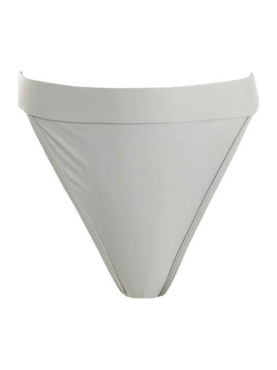 Gigi Bikini Slip Ψηλόμεσο Γκρι
