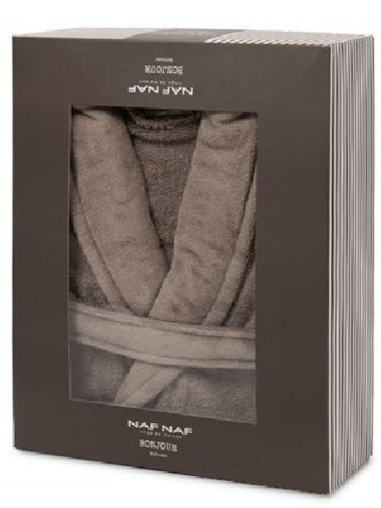 Viokarpet Bathrobe with Collar Beige (cigar)