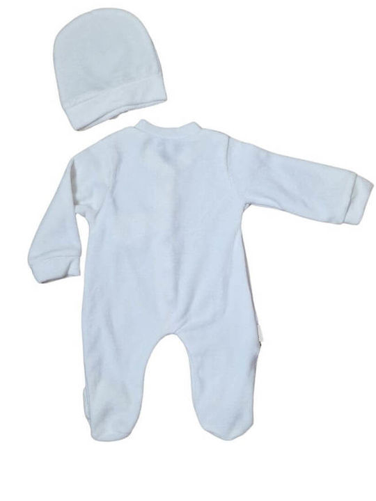 Annora Baby Babystrampler Samt Sugar White