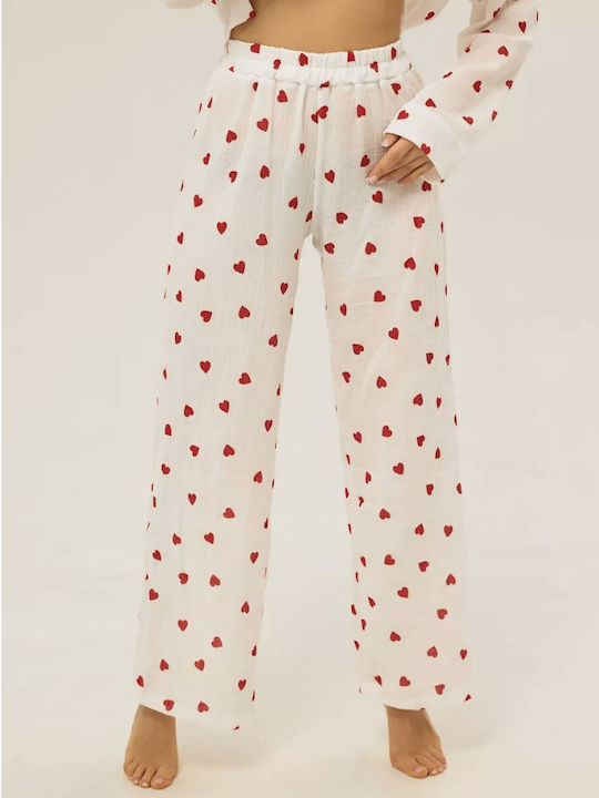 Chicret Winter Women's Pajama Set Cotton Beige