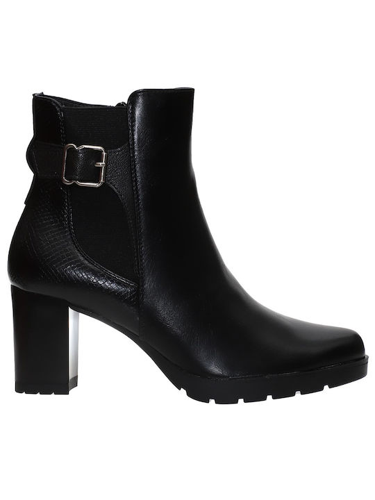 Envie Shoes Block-heel Ankle Boots Black V63-20197-34