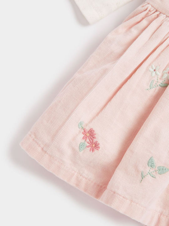 Kinderkleid Set mit Strumpfhose Rosa