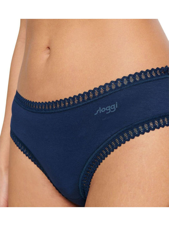 Woman Go Βαμβακερά Women's Slip 3Pack with Lace Multicolour