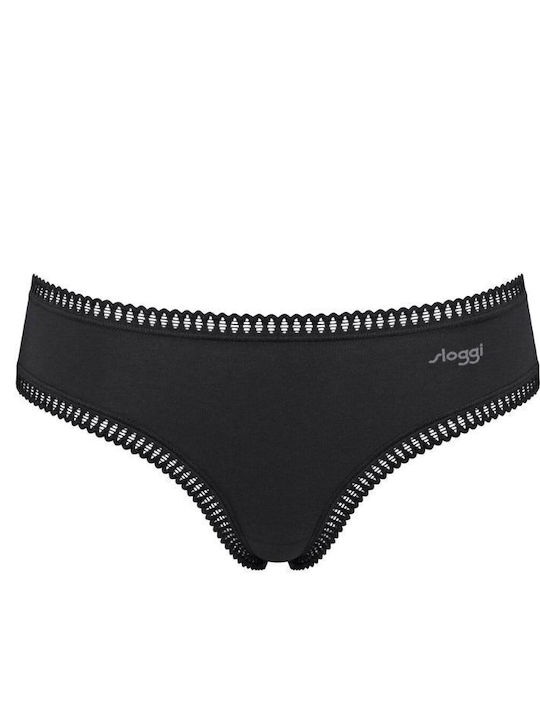 Woman Go Βαμβακερά Women's Slip 3Pack with Lace Multicolour