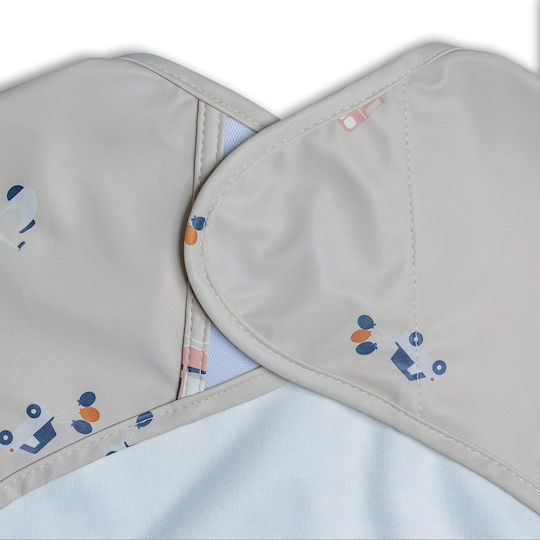 Citron Salopetă material textil cu autocolant, Buzunar & Mâneci Gri