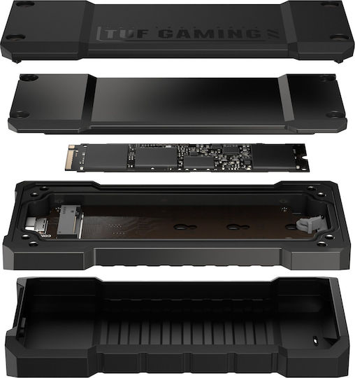 Asus Tuf Gaming A2 Θήκη για Σκληρό Δίσκο M.2 PCI Express NVME με σύνδεση Type-C