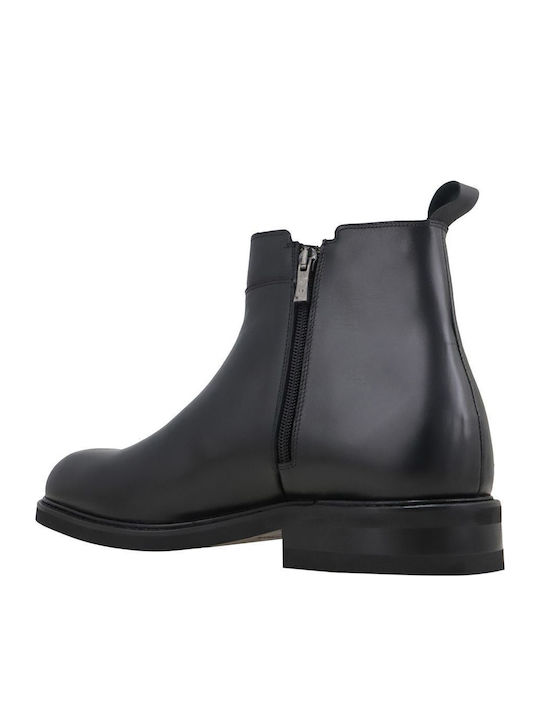 Leder Schwarz Herrenstiefel