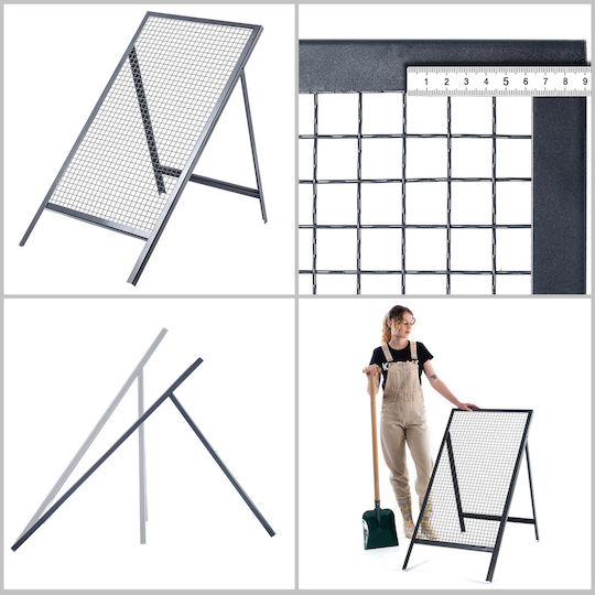 Sită de construcție Kadax pentru nisip, sol, pietriș 120x60cm plasă de 20mm