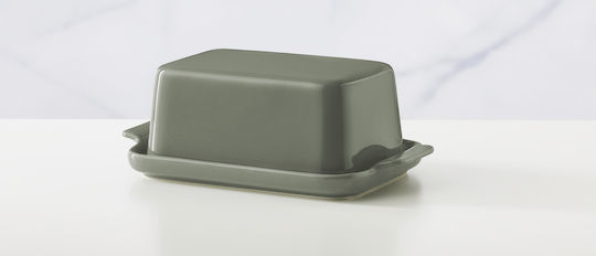 Maxwell Williams Butter Dish 21x 12.5x 9cm Sage Indulgence Porcelain Gift Packaging