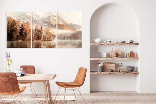 Decowalls Dreifach Gemälde auf Leinwand 90x180cm
