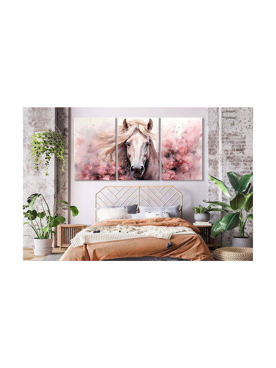 Decowalls Dreifach Gemälde auf Leinwand 90x180cm