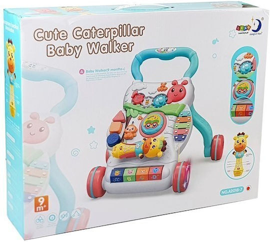 Lean Toys Educational Baby Push Walker for 9+ Months