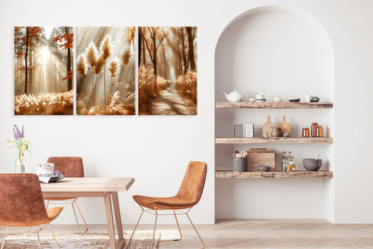 Decowalls Threefold Painting on Canvas 60x120cm
