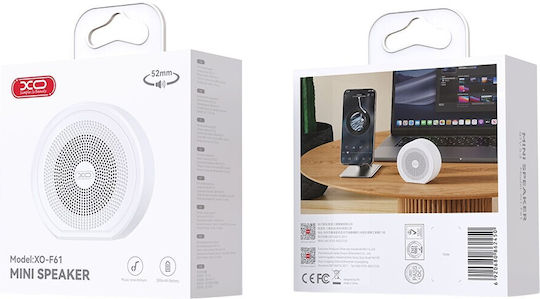 XO F61 Ηχείο Bluetooth 3W με Διάρκεια Μπαταρίας έως 7.5 ώρες Λευκό