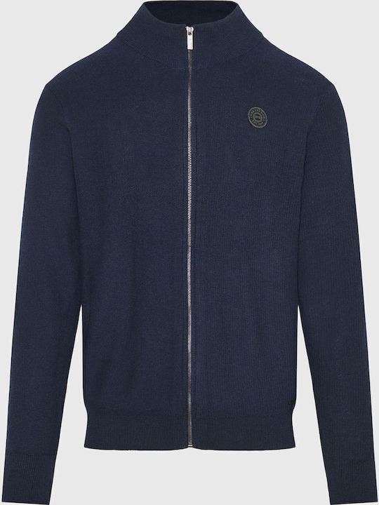 Men's Knitted Cardigan Navy Blue