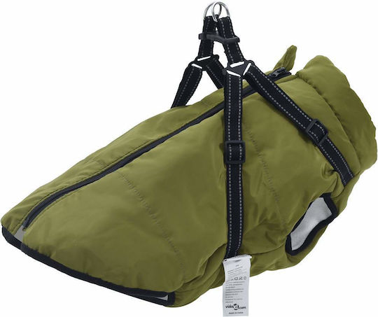 vidaXL Green Dog Coat
