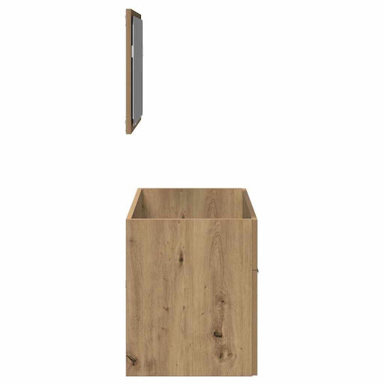 vidaXL Bathroom Cabinet L90xW38.5xH46cm Oak