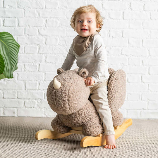 Nattou Ρινοκεράκι Teddy Κουνιστό Παιχνίδι Αρκουδάκι για 10+ μηνών Γκρι