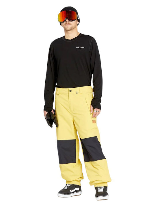 Volcom Longo Gore-tex G1352506-DKY Pantaloni de schi și snowboard pentru bărbați Ski & Snowboard Galben