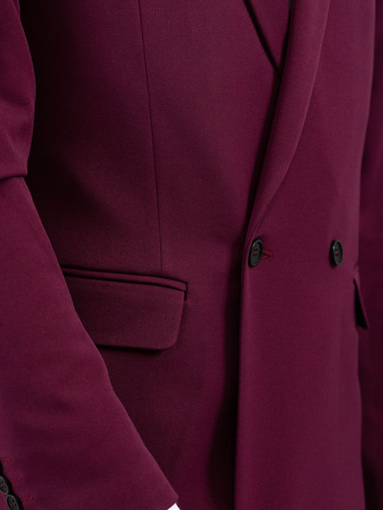 Men's Suit Jacket burgundy