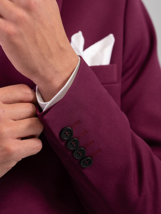 Men's Suit Jacket burgundy