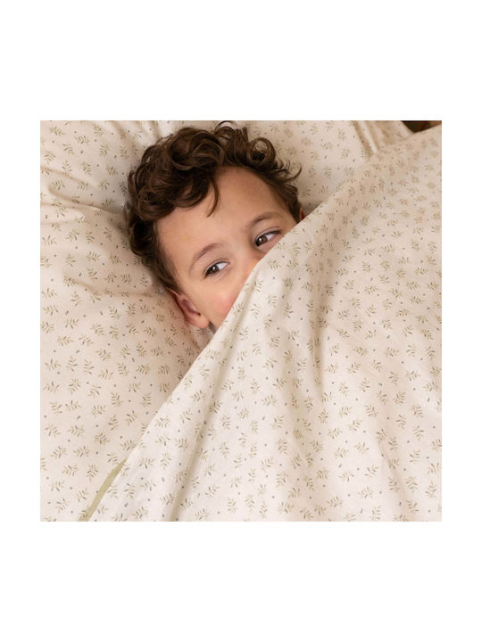 Little Dutch Blueberry Leaves Set Kids Duvet Cover Single with Pillowcase Blueberry 140x200cm